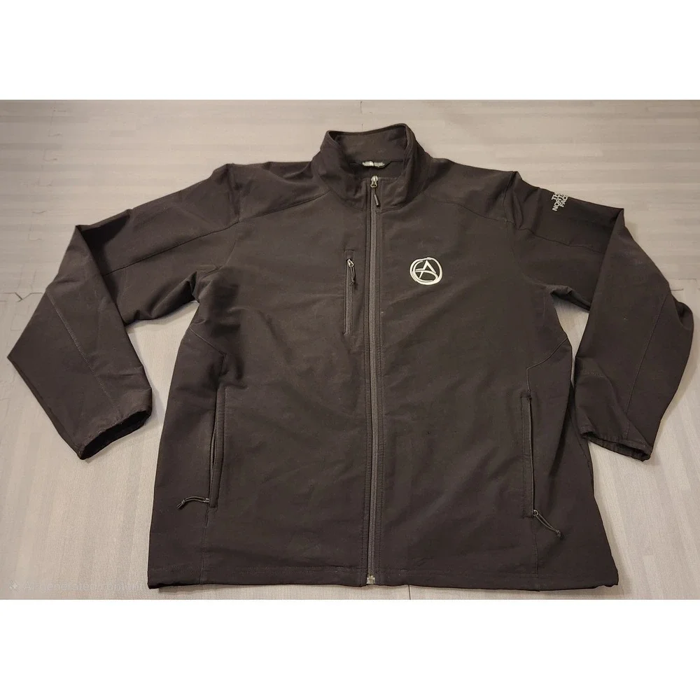 The North Face Mens Apex Bionic Softshell Jacket Black XXL Full Zip Windproof